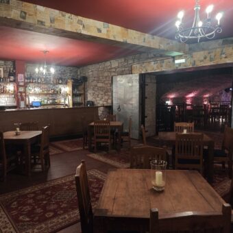 The Rustic Gentleman's Lounge, on the Upper Level at The Caves, Edinburgh.