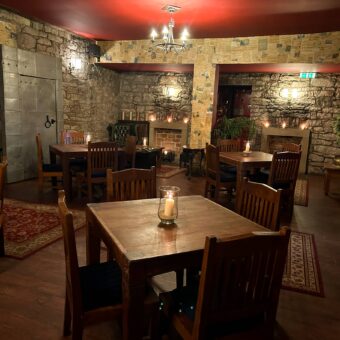 The Rustic Gentleman's Lounge, on the Upper Level at The Caves, Edinburgh.